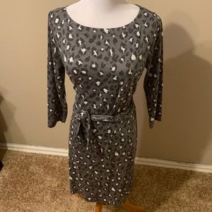 Leopard print dress by Loft.  Medium petite.